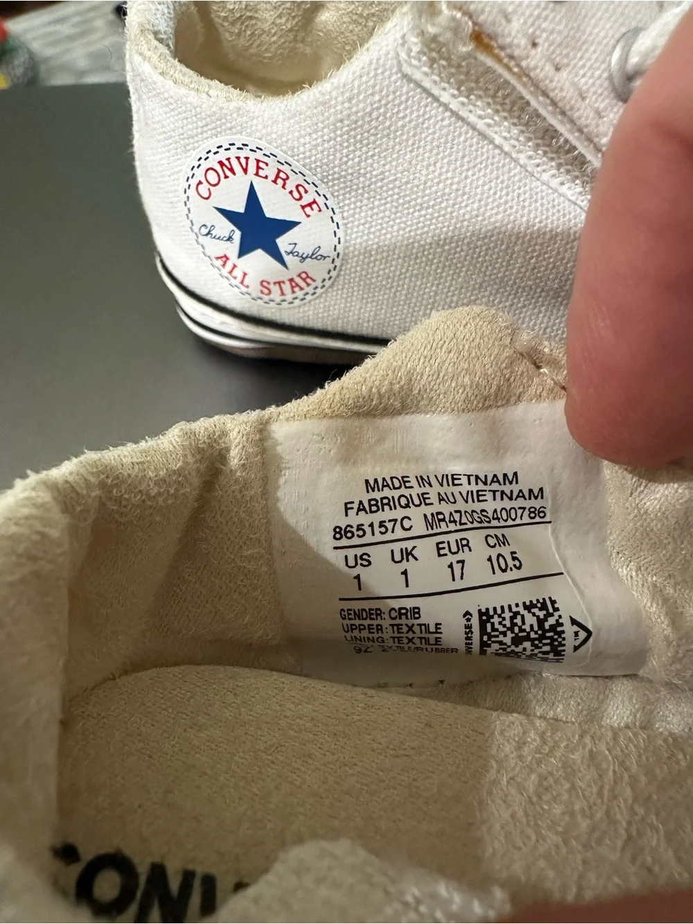 Chuck Taylor All Star Cribster Canvas size  1